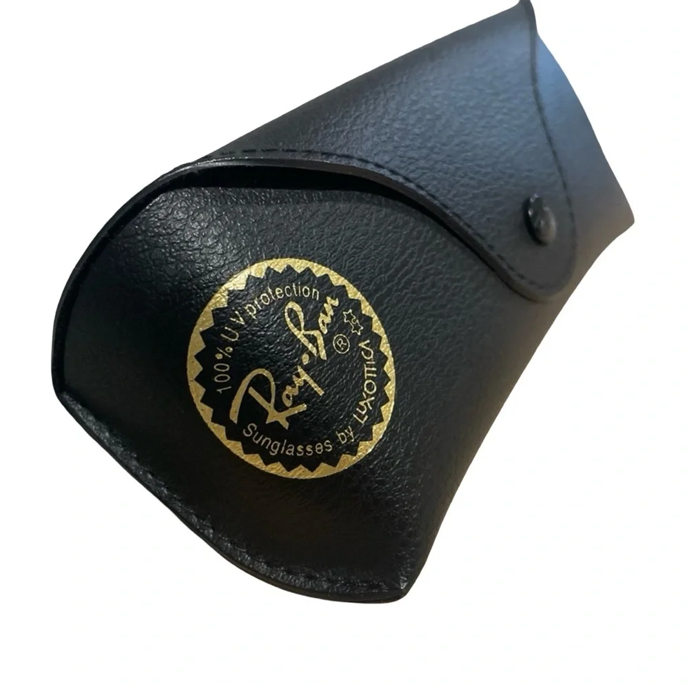 Authentic Ray-Ban Sunglass Eye Glasses Soft Case Gold Logo
